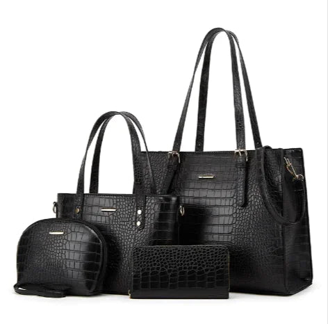4-teiliges Schultertaschen-Set