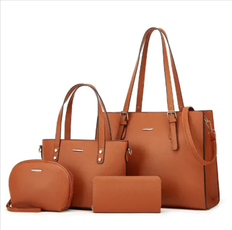 4-teiliges Schultertaschen-Set