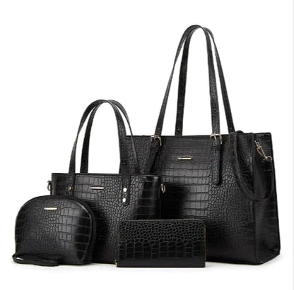 4-teiliges Schultertaschen-Set