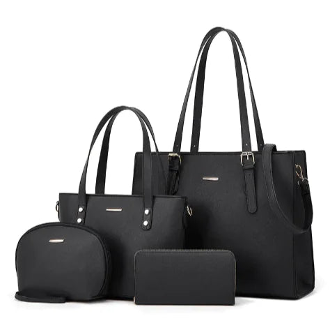 4-teiliges Schultertaschen-Set
