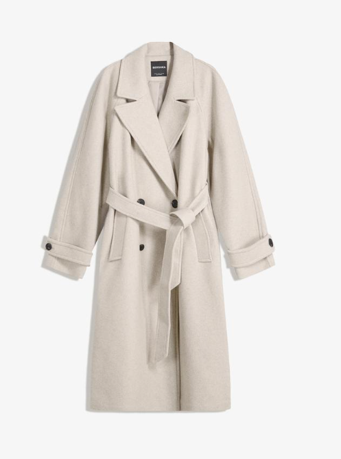 Weicher Trenchcoat mit Gürtel