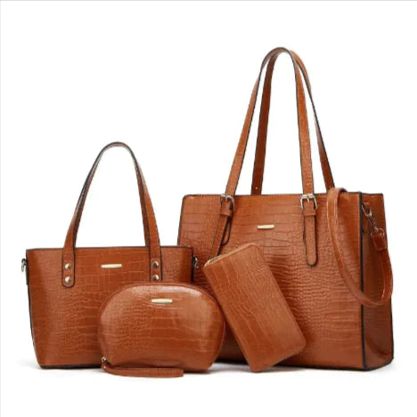 4-teiliges Schultertaschen-Set