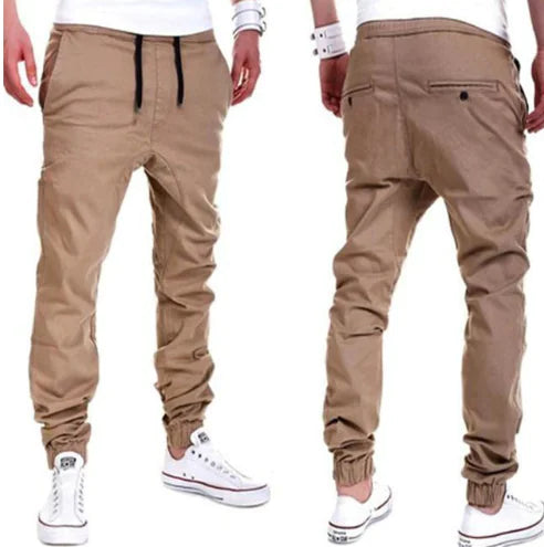 Men's Elastic Tether Sports Pants - European & American Style